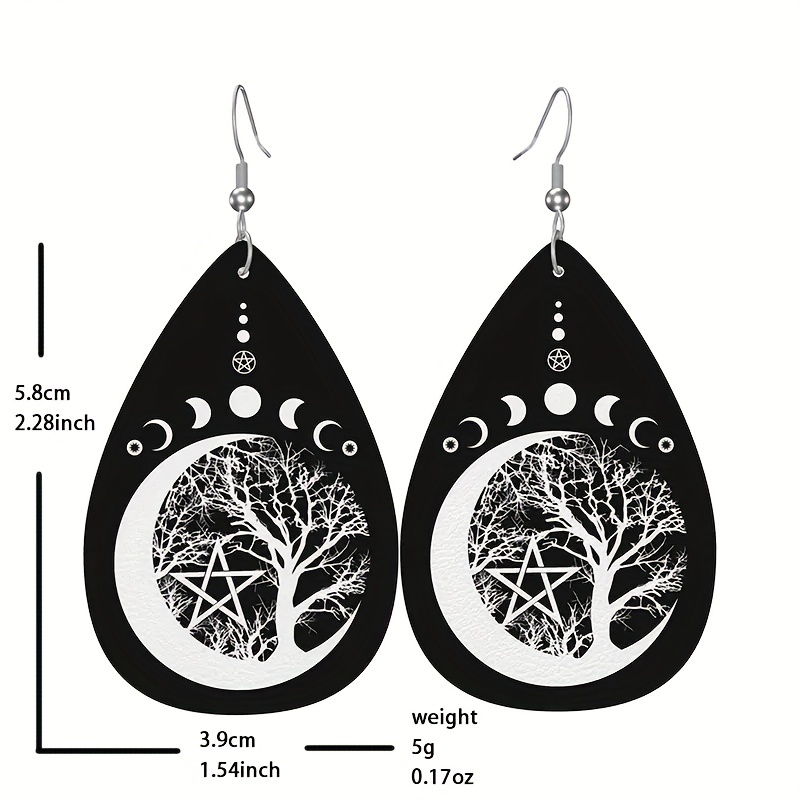 Moonlight Tree Earrings Pair For Men - Daily Decoration Gift